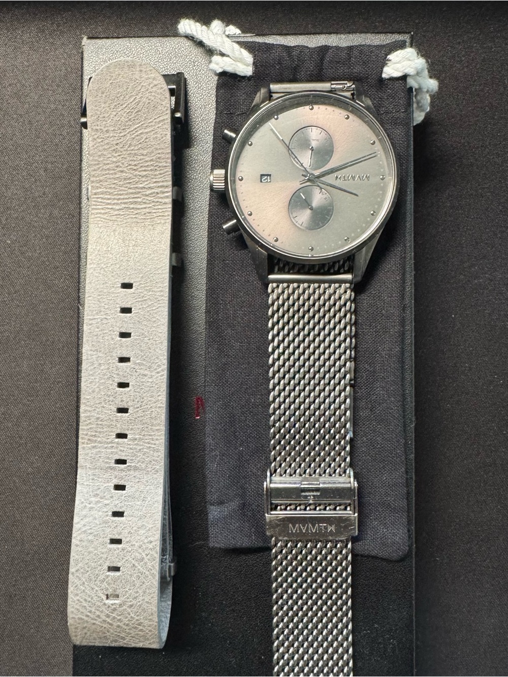 MVMT Monochrome Chronograph Watch w/ 2 Straps - Picture 3 of 4